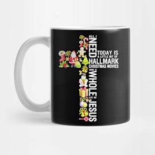 Cross Christmas  Typographic Mug